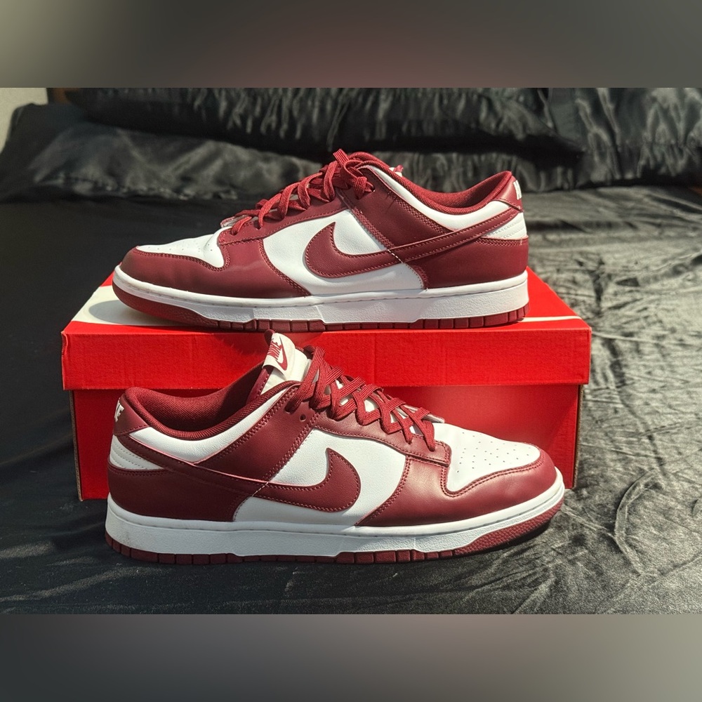 Men’s Size 12.5 - Nike Dunk Low Retro Team Red/White/Team Red Style DD1391-601